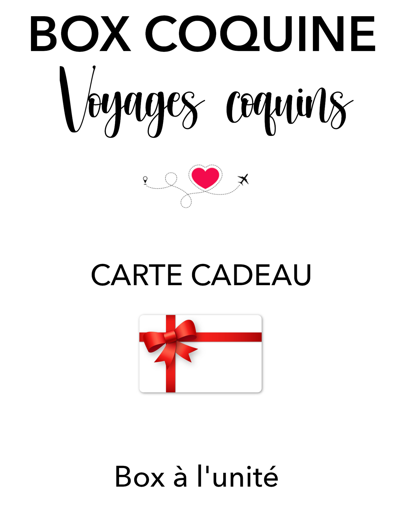 Carte cadeau box à l'unité